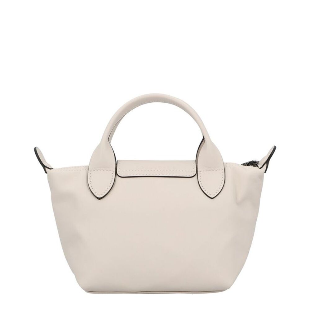 Longchamp Le Pliage Leather Crossbody, White - Picture 2 of 2